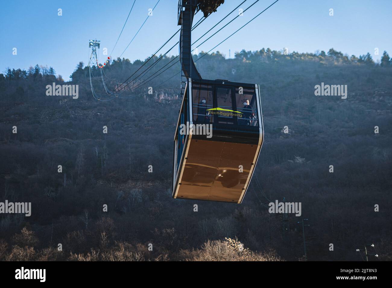 A cable car in the mountains of Bolzano, Italy Stock Photo Alamy