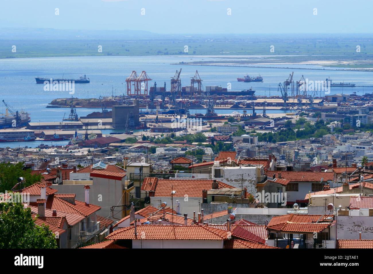 <genaral view of Thessaloniki, Macedonia, Northern Greece Stock Photo