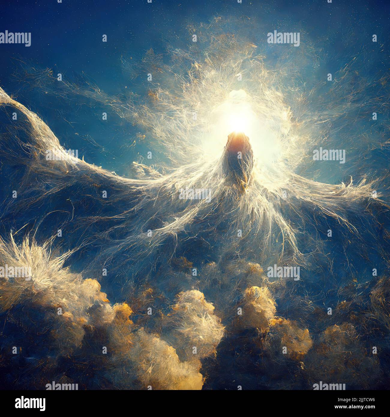 Holy spirit in heaven as a religion and christianity concept; ; Stock Photo