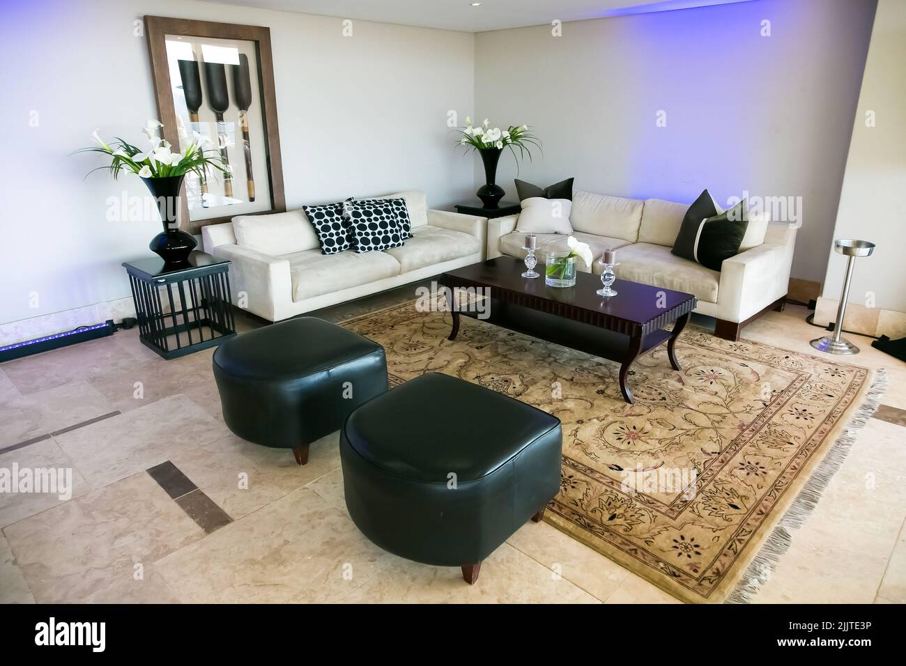 An interior decor at small event venue in Johannesburg Stock Photo Alamy