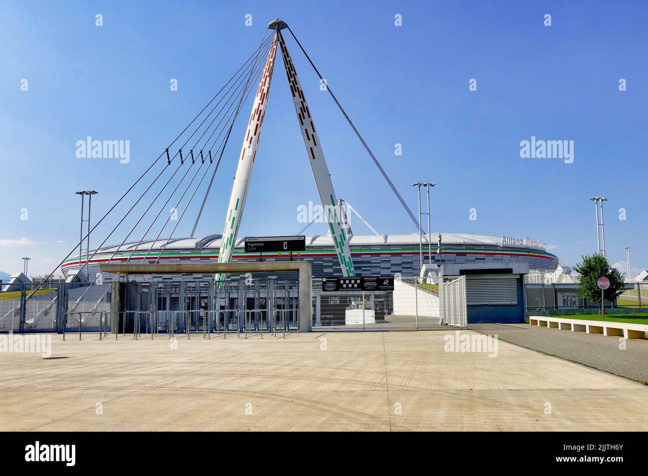 A beautiful shot of the Juventus football stadium Stock Photo