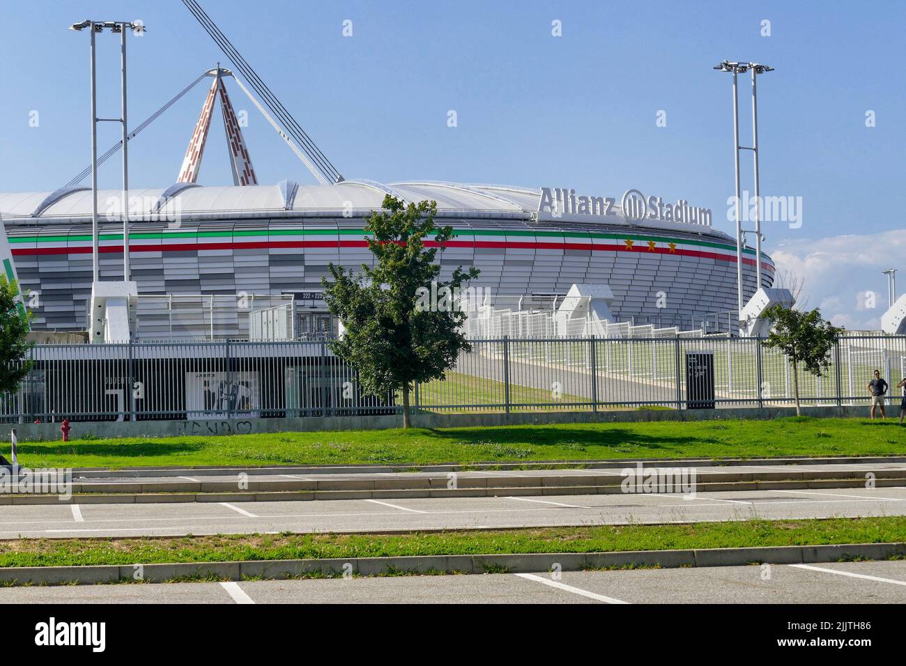 A beautiful shot of the Juventus football stadium Stock Photo