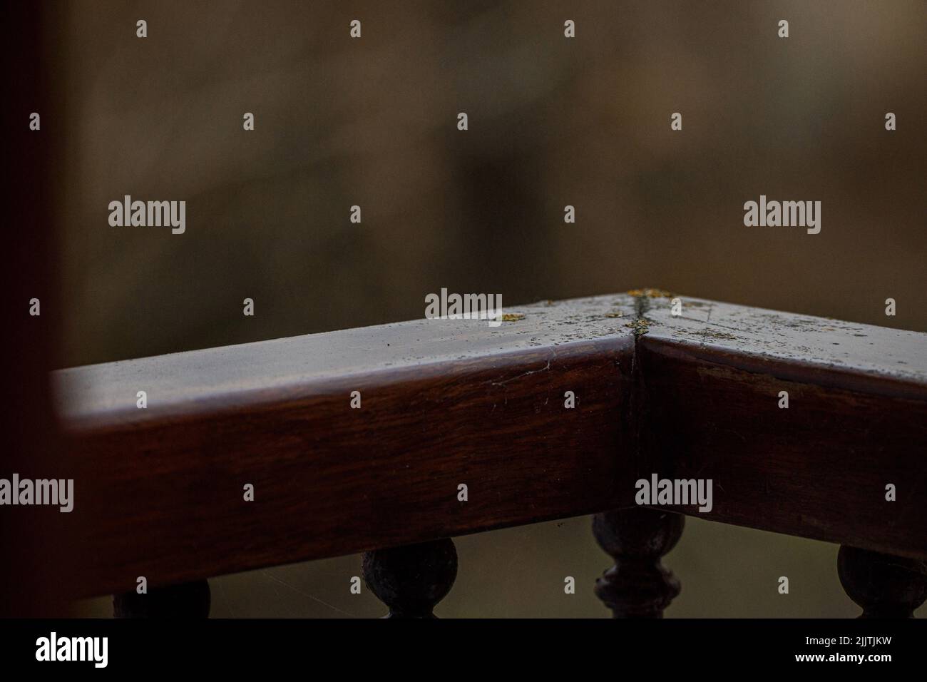 A detail of the old and wooden railings Stock Photo - Alamy