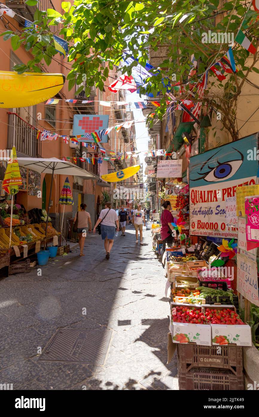 The Spanish Quarter, Naples, Italy Stock Photo Alamy