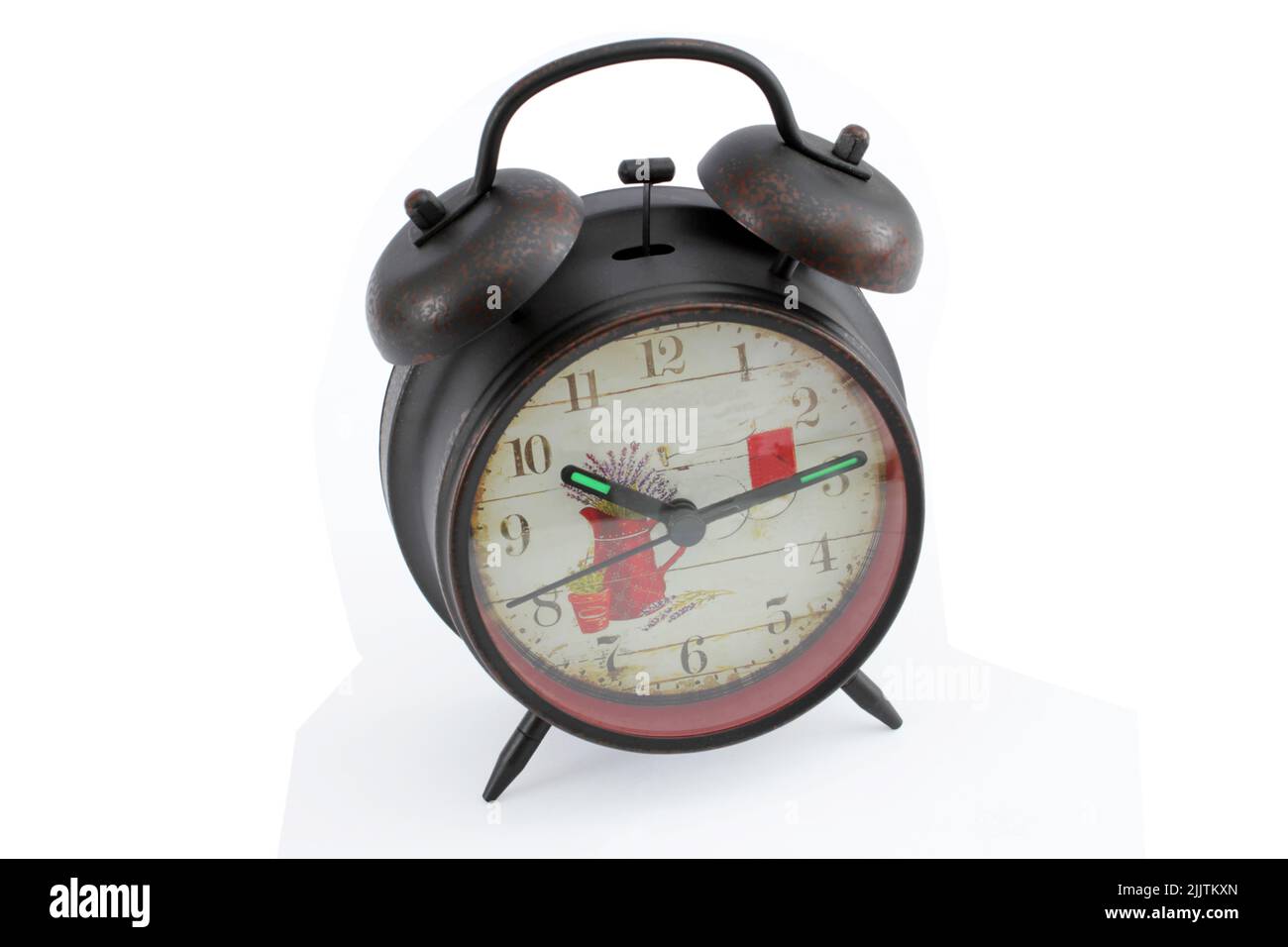 alarm clock isolated on a white background Stock Photo - Alamy