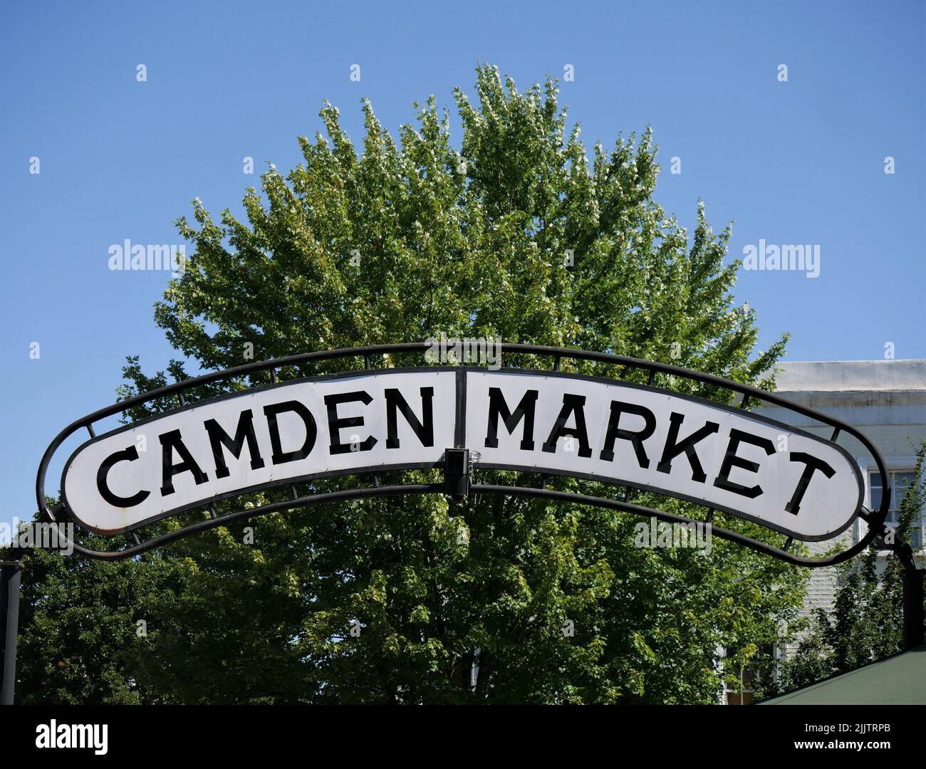 Sign at the entrance to Camden Market Stock Photo
