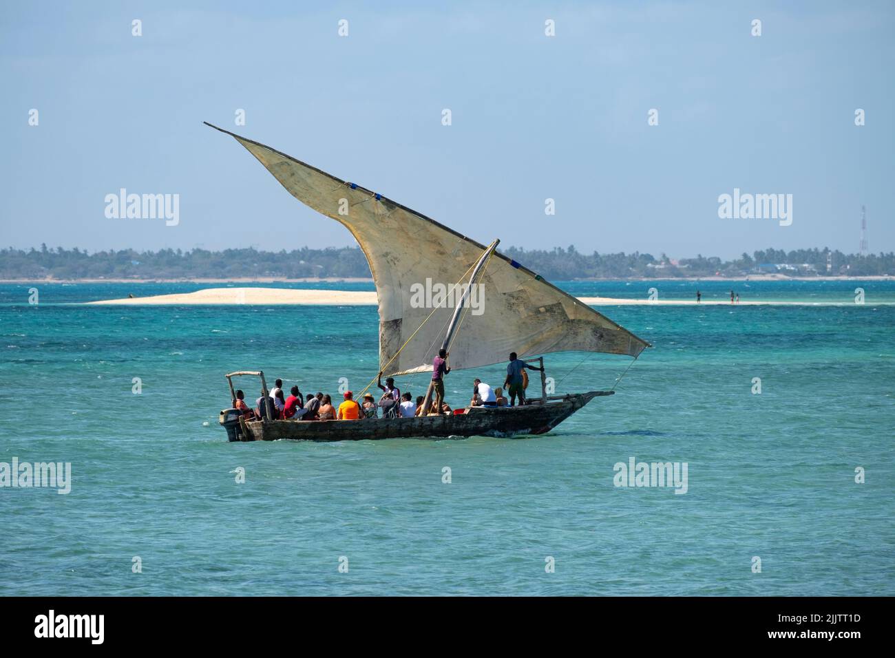 Traditional Boats on The Coast of Zanzibar Stock Photo Alamy
