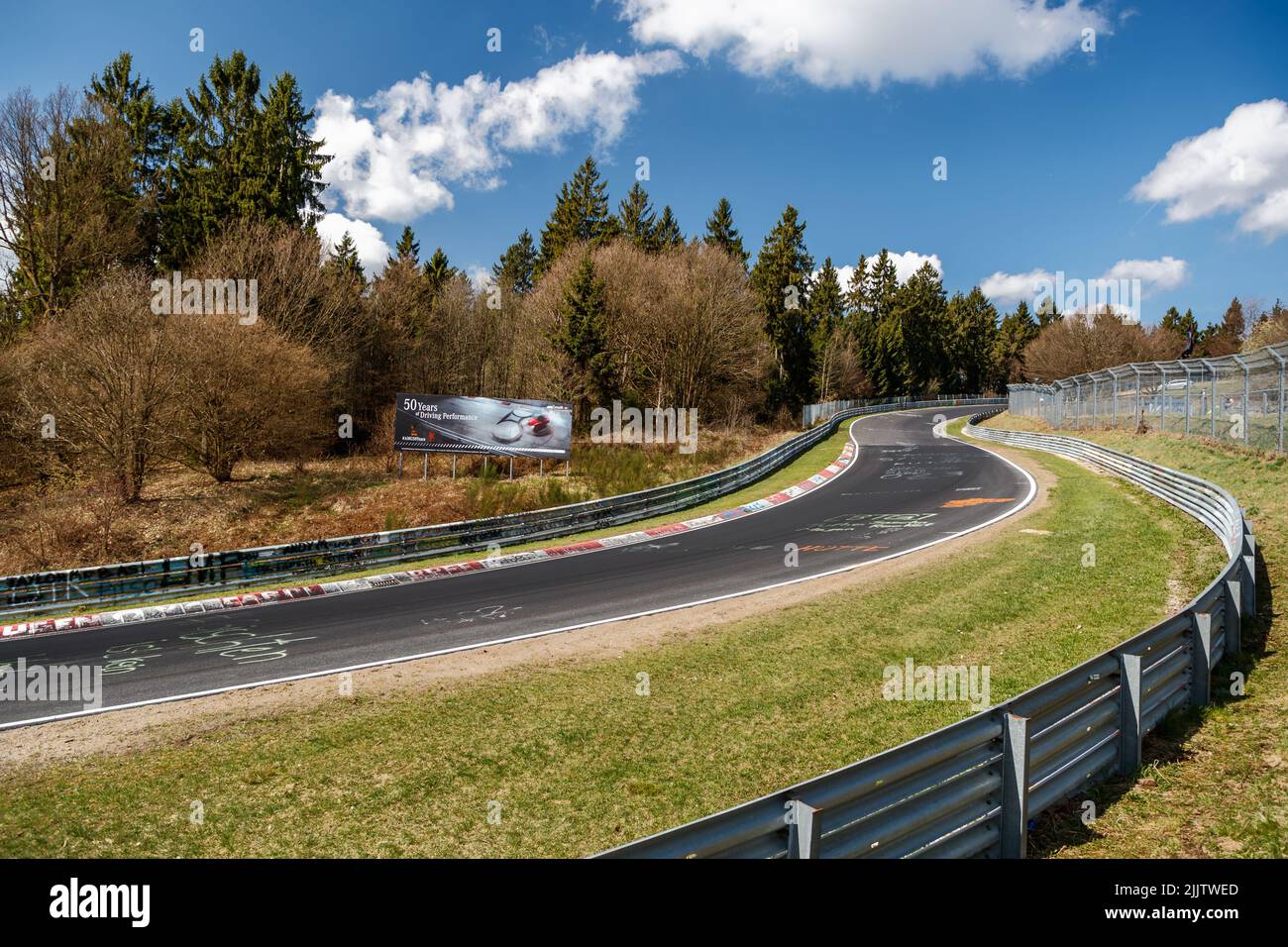 A One Of The Corners Of The Famous Nordschleife Racing Track In Germany A One Of The Corners Of The Famous Nordschleife Racing Track In Germany