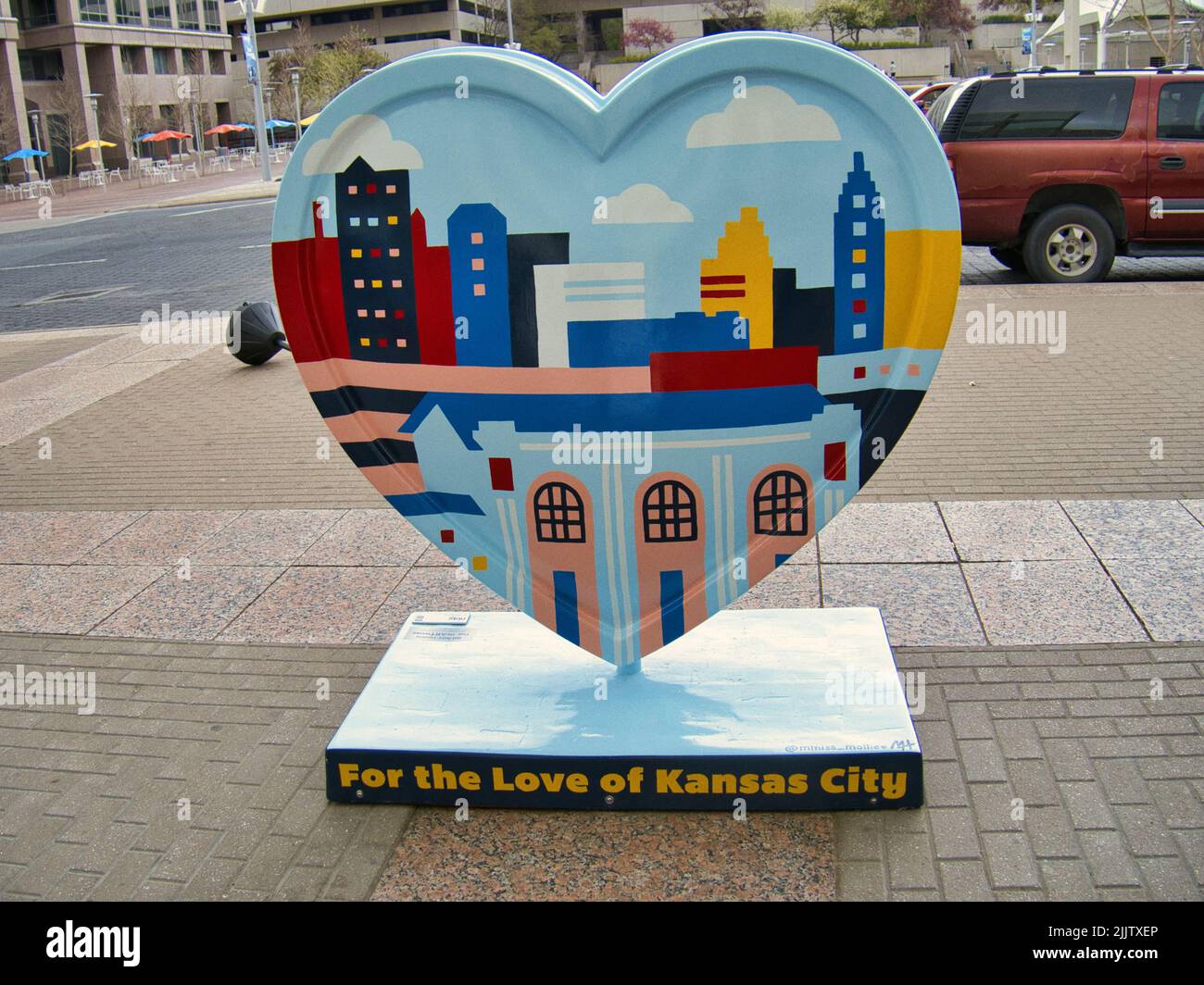 The Kansas City Parade of Hearts in Kansas City, the USA Stock Photo