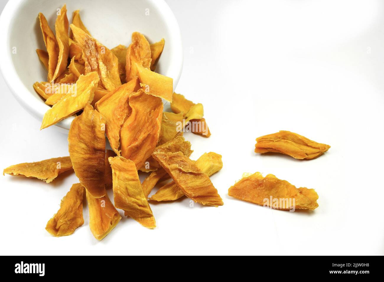 dried mango path isolated on white Stock Photo