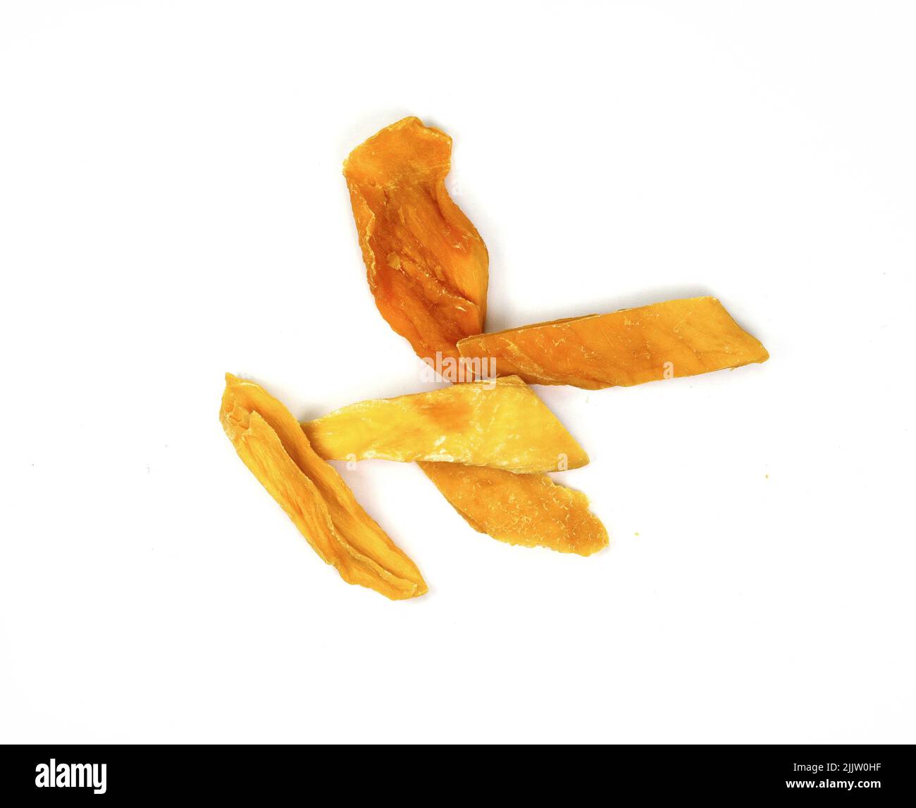 dried mango path isolated on white Stock Photo