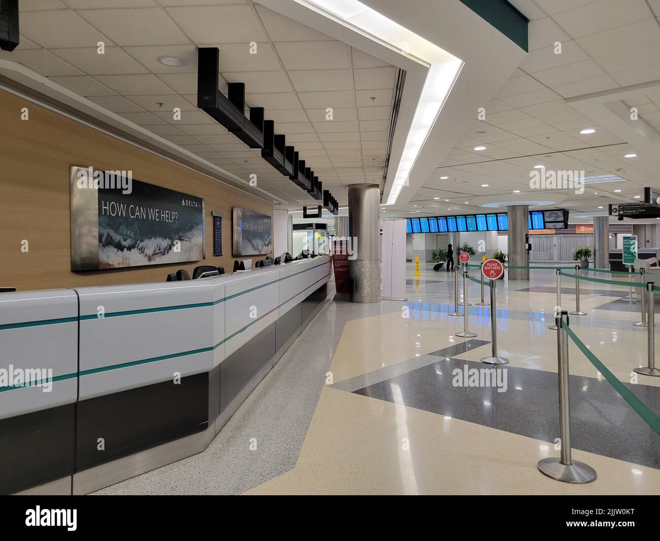 A helpdesk of Delta airlines in E terminal at ATL HartsfieldJackson