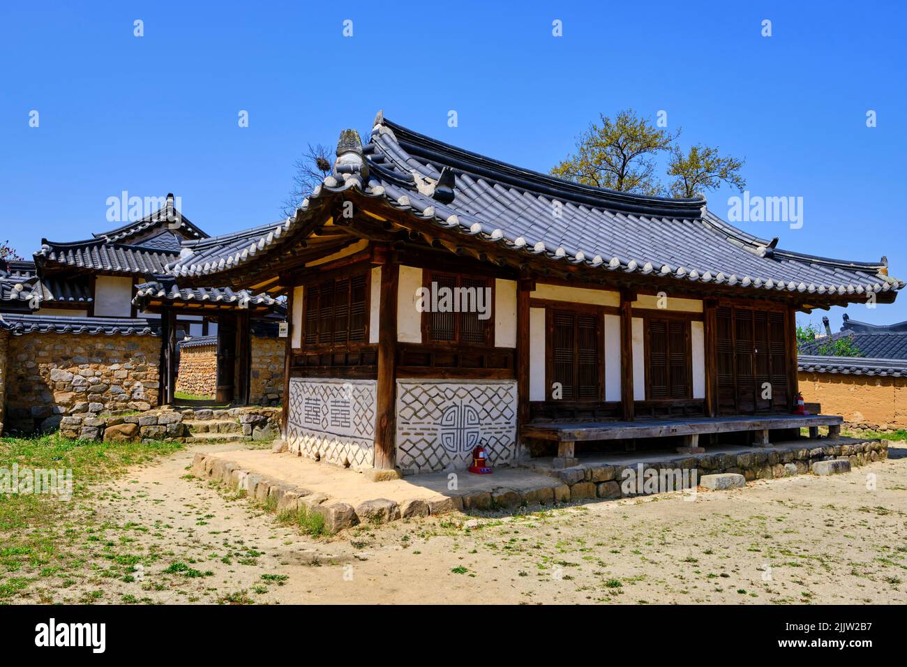 South Korea, North Gyeongsang Province, Andong, the Confucian Academy of Byeongsan Seowon Stock Photo
