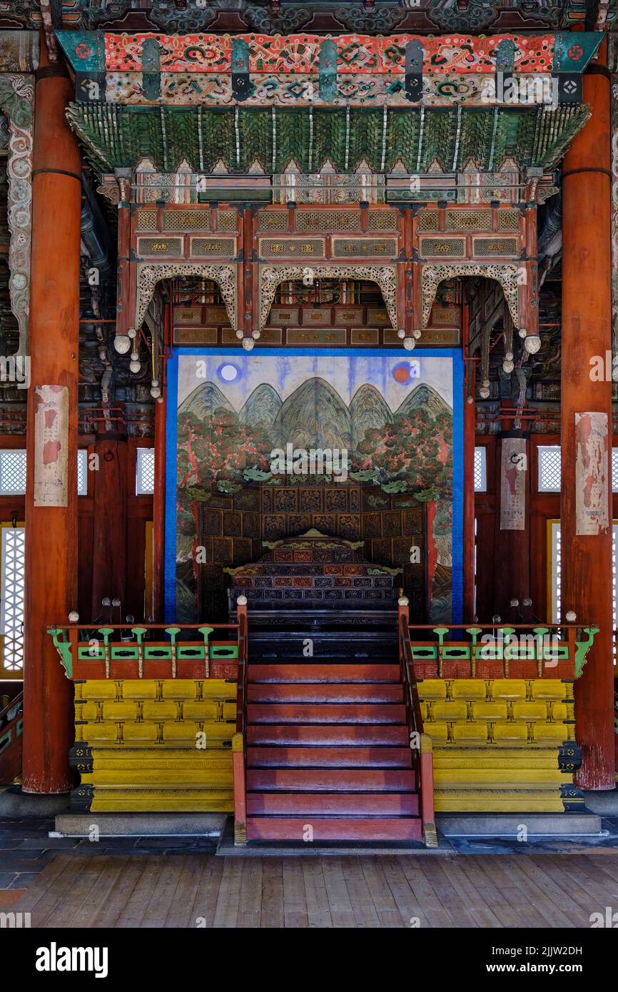 South Korea, Seoul, Jung-gu district, Deoksugung Palace or Palace of Virtuous Longevity, royal palace of the Joseon dynasty Stock Photo