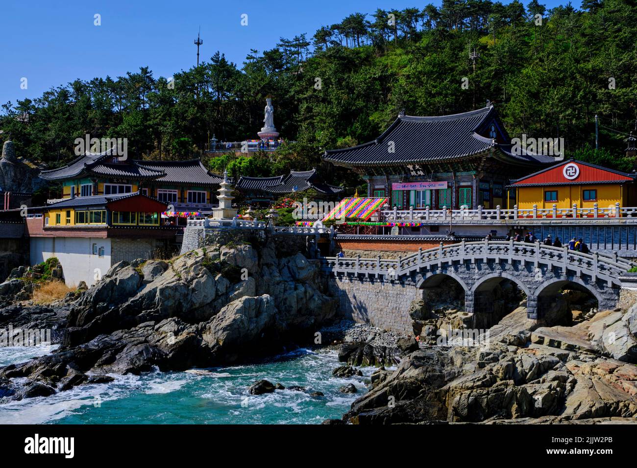 South Korea, South Gyeongsang Province, Busan, Haedong Yonggungsa Temple Stock Photo