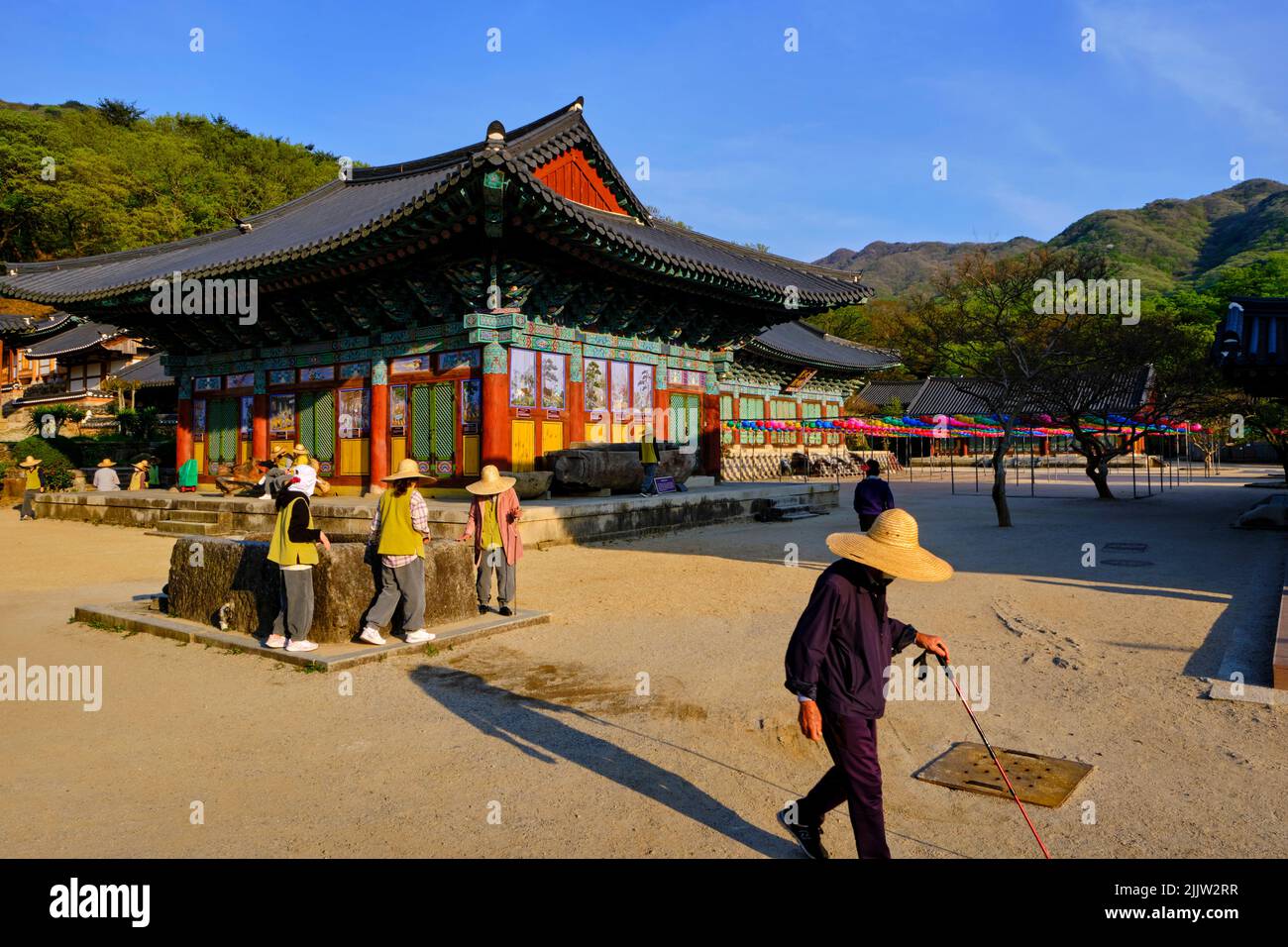 South Korea, South Jeolla province, Suncheon, Songgwangsa Buddhist temple Stock Photo