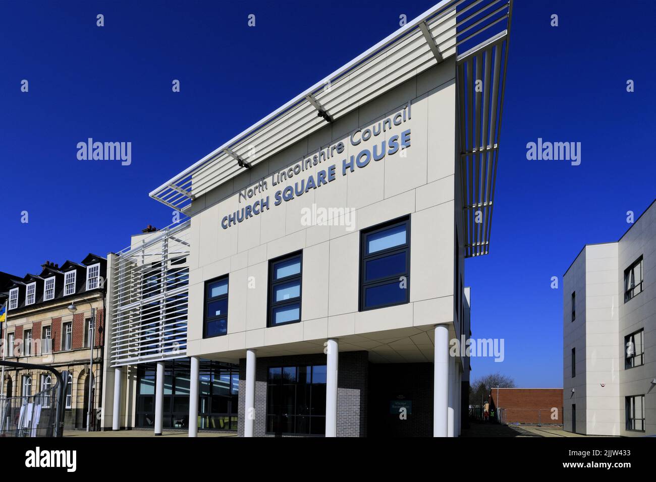 North Lincolnshire Council, Church Square House, Scunthorpe town, Lincolnshire County, England
