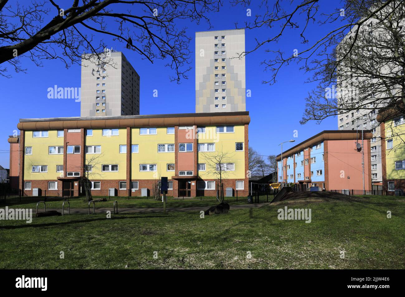 High rise social Housing, Chapel Court, Scunthorpe town, Lincolnshire