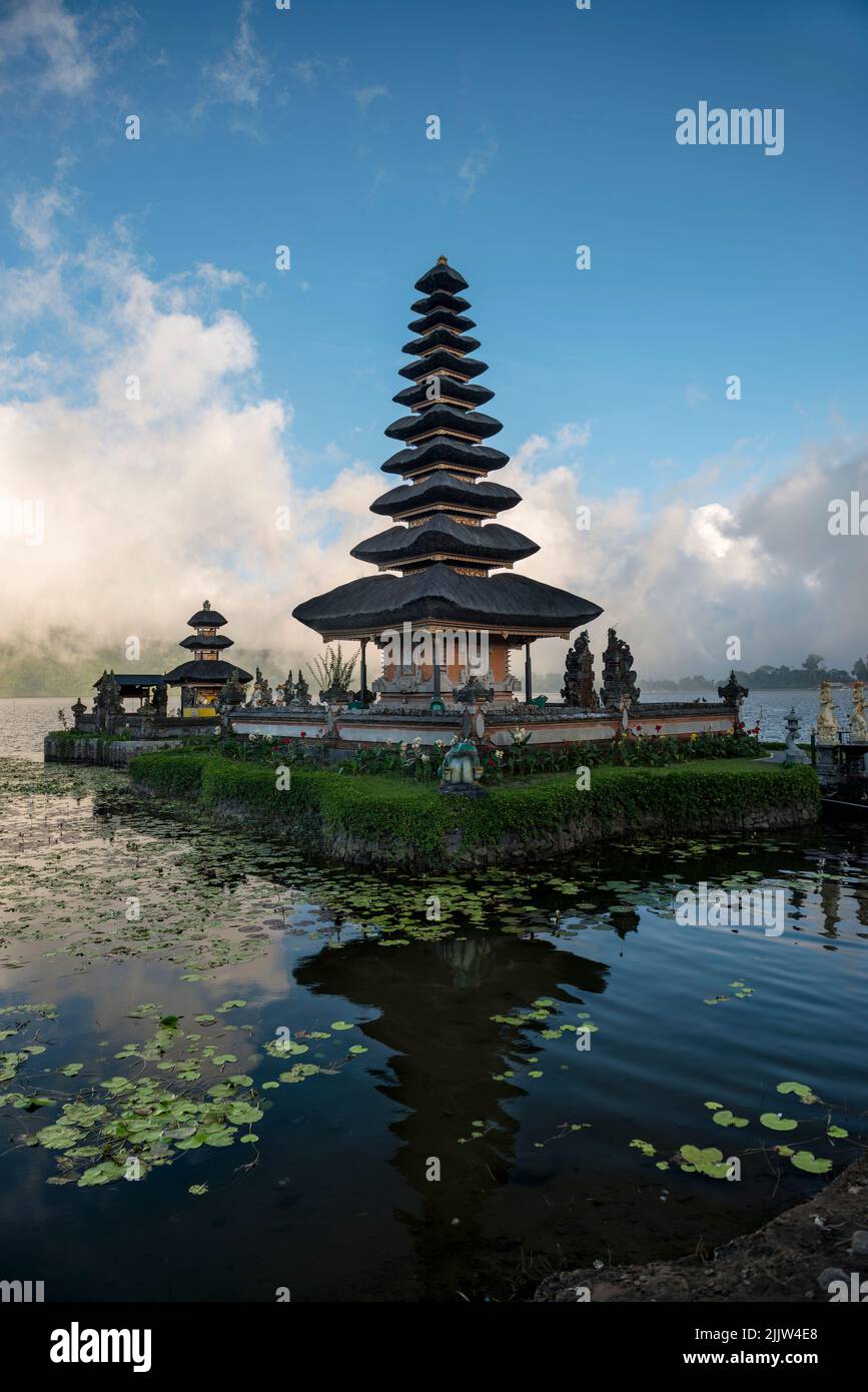 Pura Ulun Danu Beratan, Lake Bratan, Bedugul, Bali, Indonesia Stock Photo