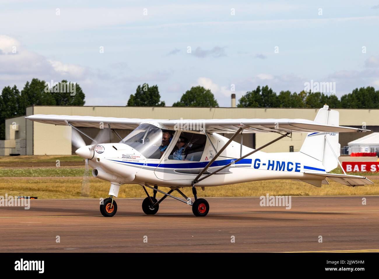 Ikarus C-42 FB80 ‘G-HMCE’ of Airbourne Aviation at the Royal International Air Tattoo 2022 Stock Photo