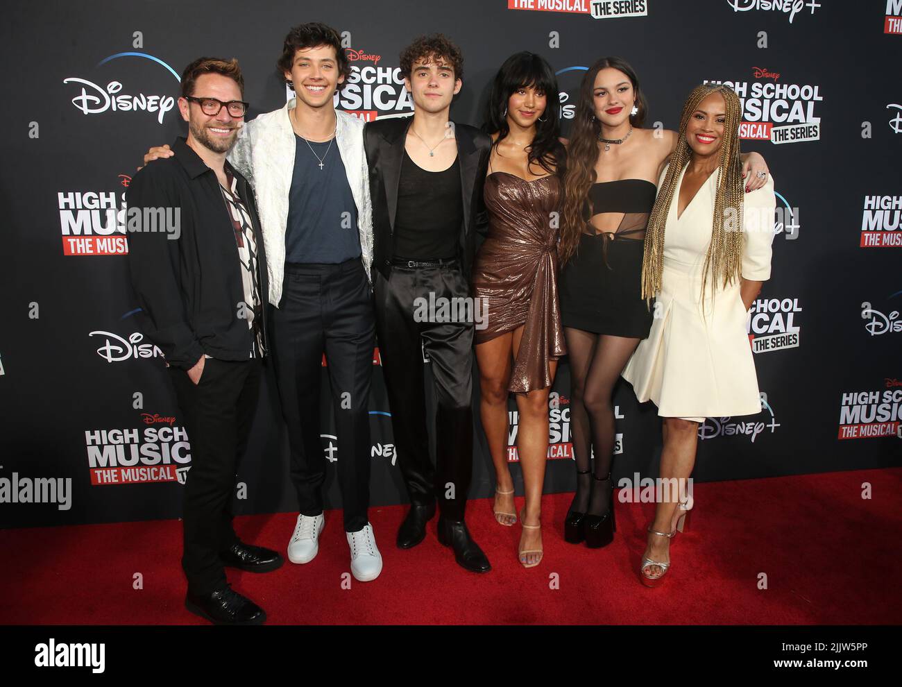 Burbank, Ca. 27th July, 2022. Tim Federle, Matt Cornett, Joshua Bassett