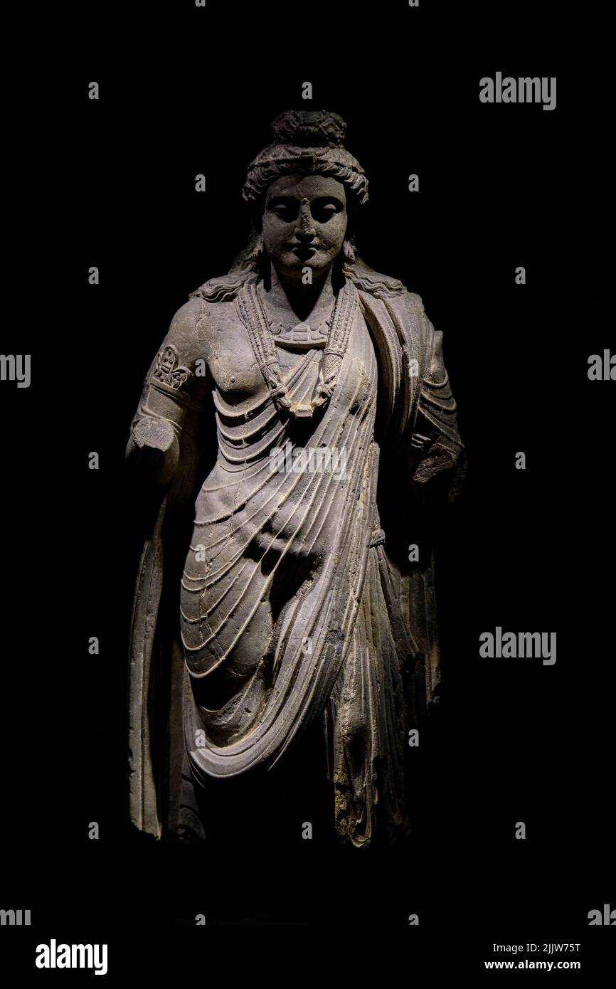 South Korea, Seoul, Yongsan-gu, National Museum, Bodhisattva, Gandhara, 2nd-3rd century Stock Photo