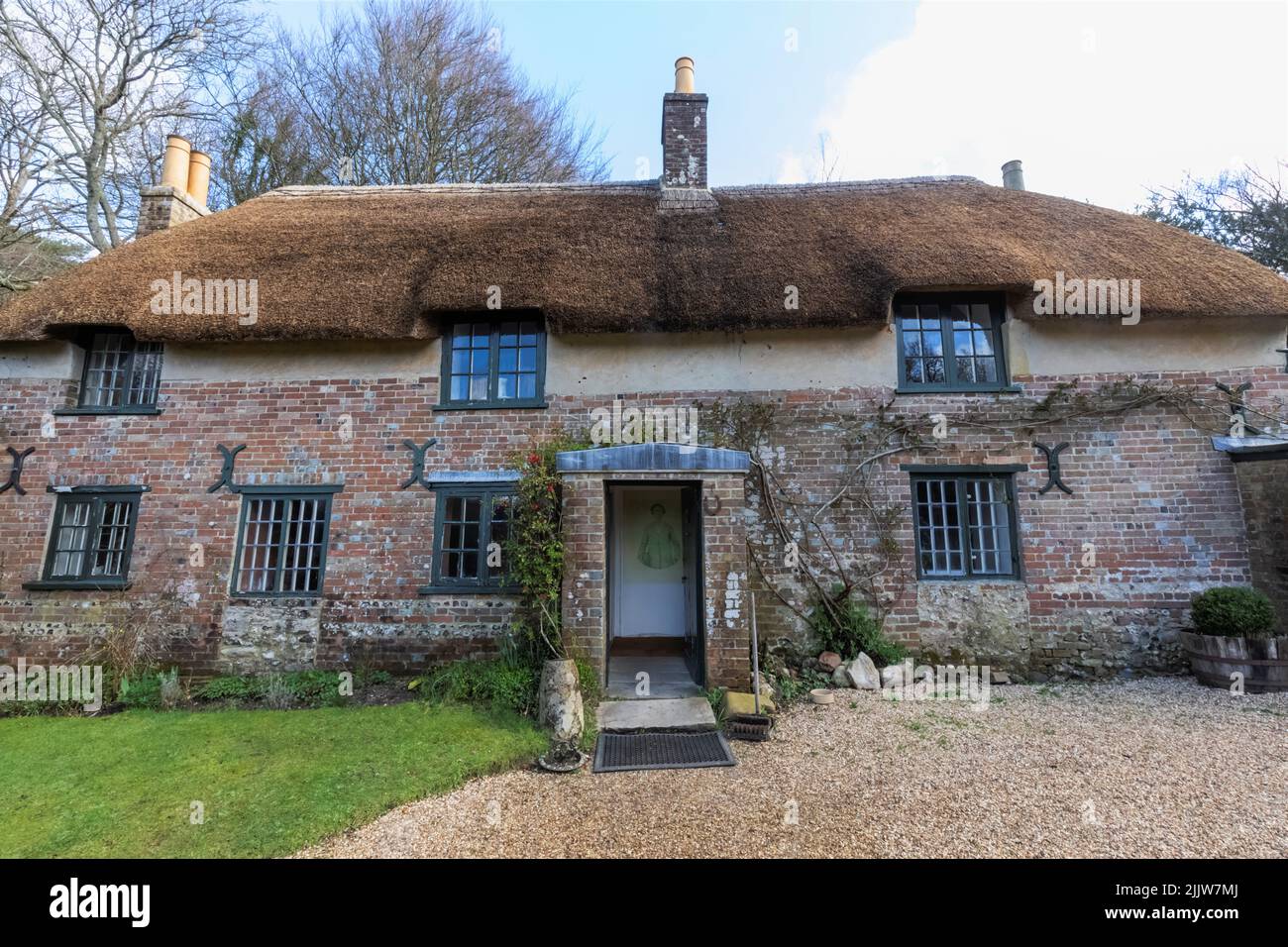 England, Dorset, Dorchester, Hardy's Cottage, Higher Bockhampton Village, The Birthplace of the English Author Thomas Hardy Stock Photo