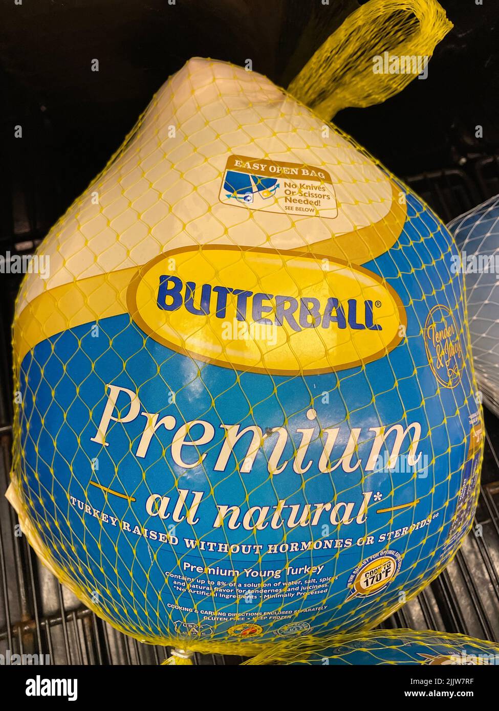 Grovetown, Ga USA 03 15 22 Retail store frozen Butterball turkey
