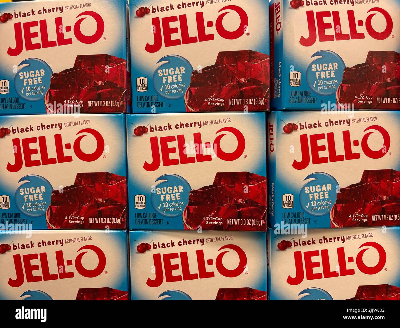 Grovetown, Ga USA 05 04 22 Retail store Jello in a box black cherry