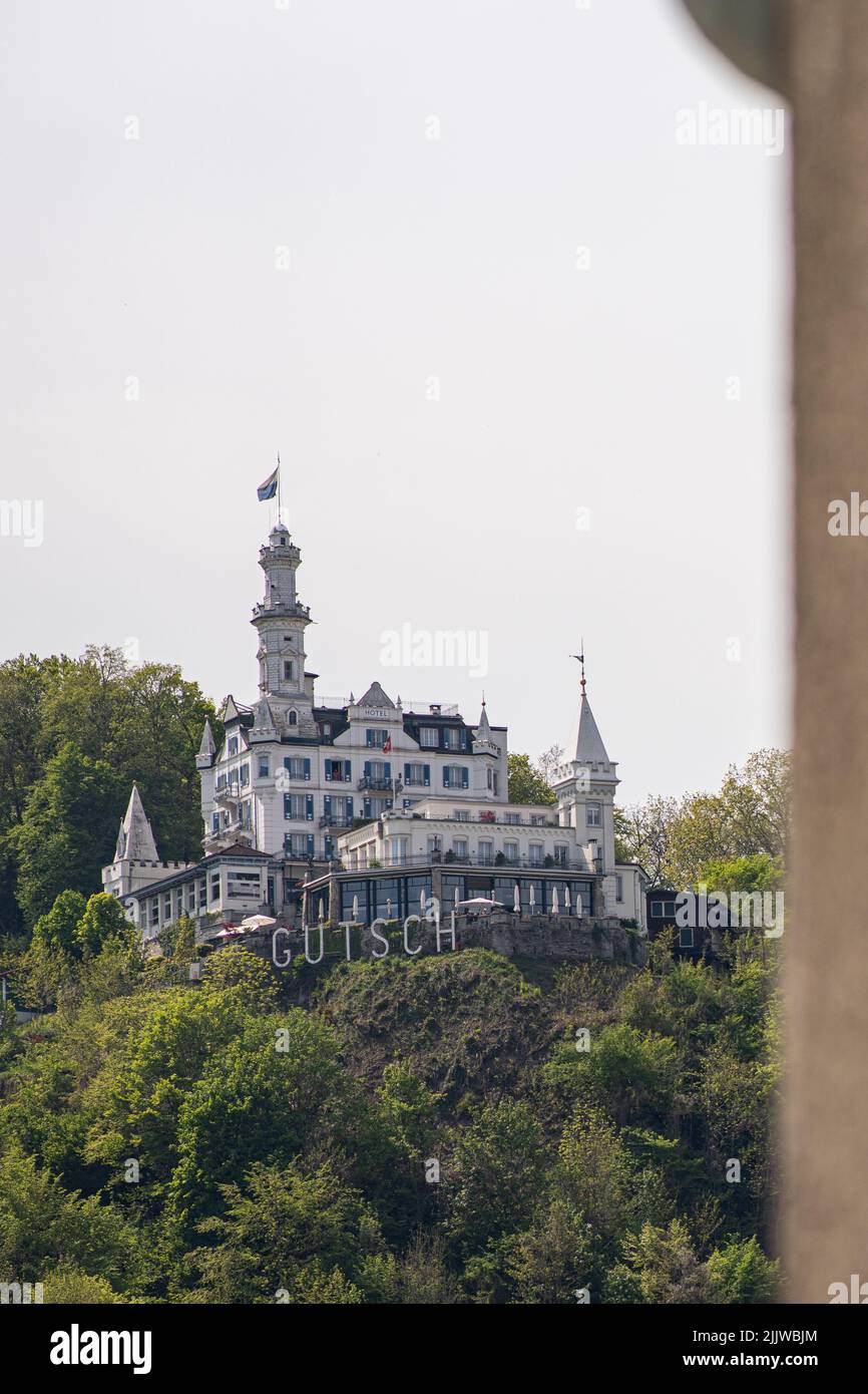 A beautiful shot of Chateau Gutsch Hotel Stock Photo