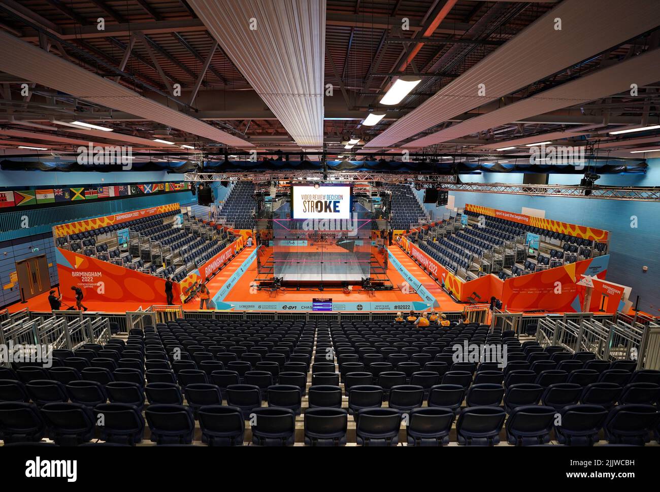 A general view of the Squash Centre ahead of the Commonwealth Games in