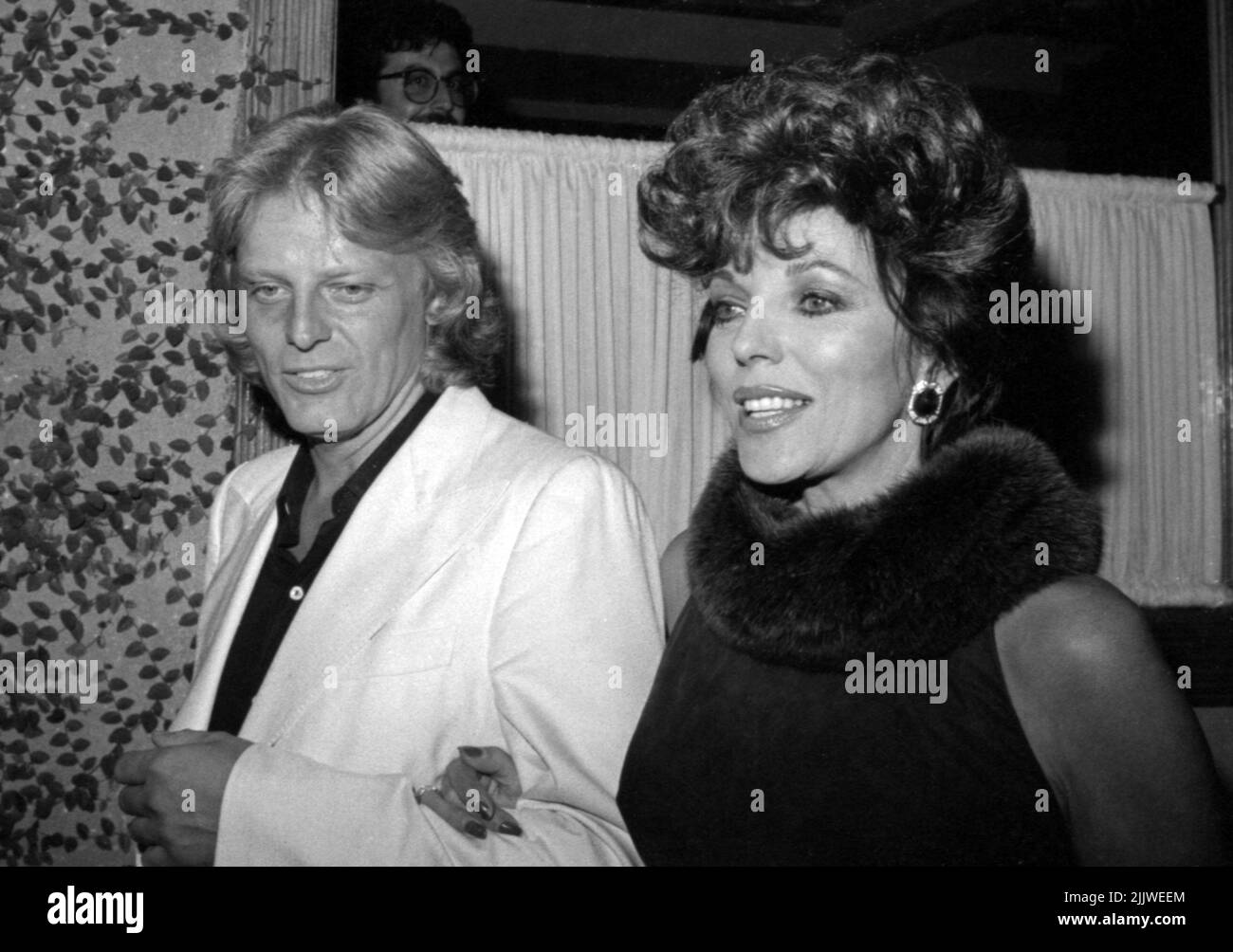 Joan Collins with Peter Holm Circa 1980's Credit: Ralph Dominguez ...