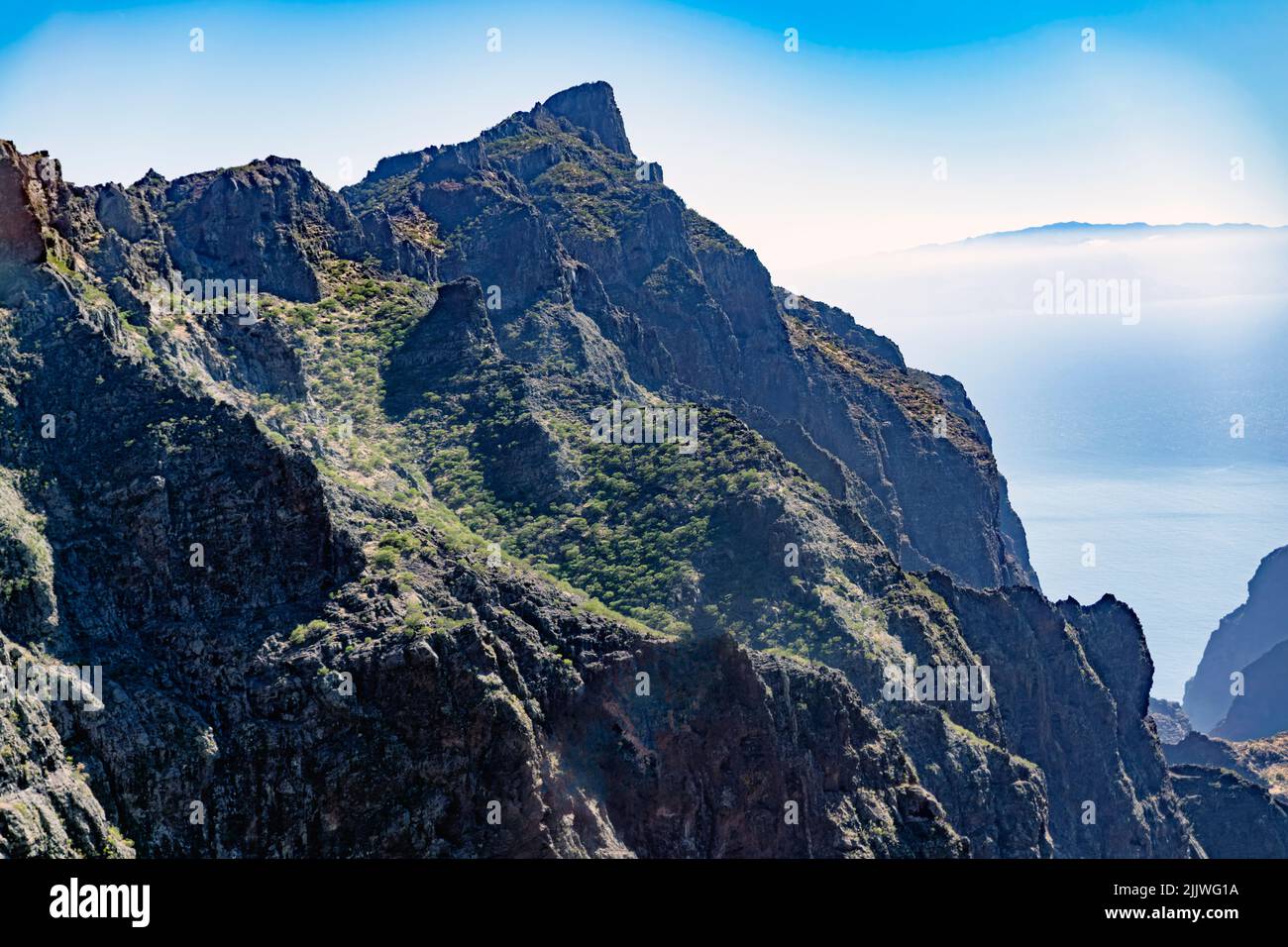 Zerklüftete Berge auf Teneriffa Stock Photo