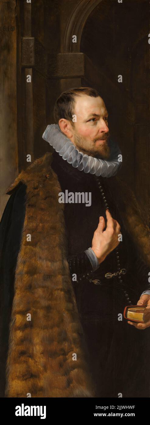 Peter Paul Rubens, Nicolaas Rockox, Mayor of Antwerp, portrait painting in oil on panel, 1613-1615 Stock Photo