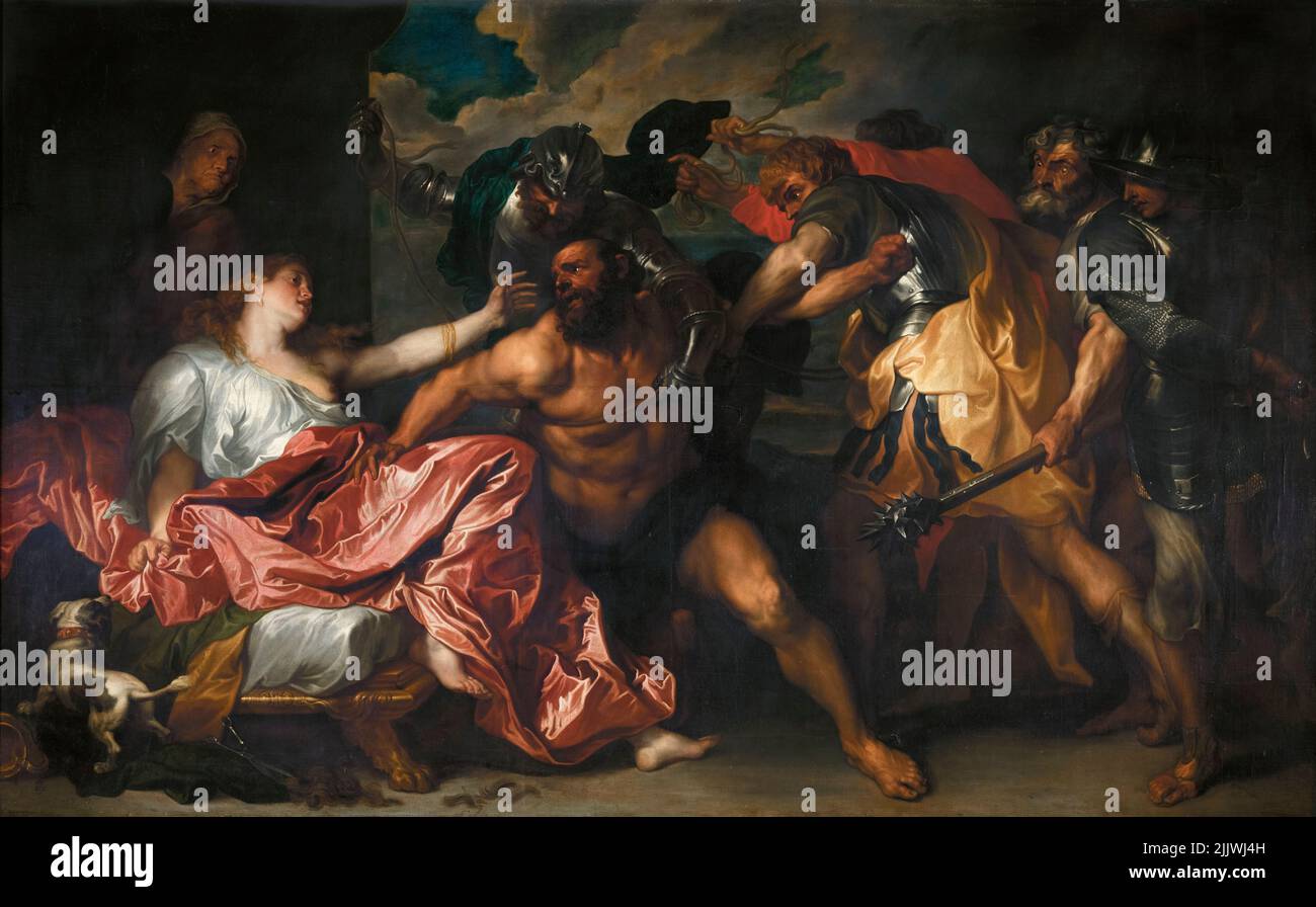 Samson and Delilah, painting in oil by Anthony van Dyck, before 1641 Stock Photo