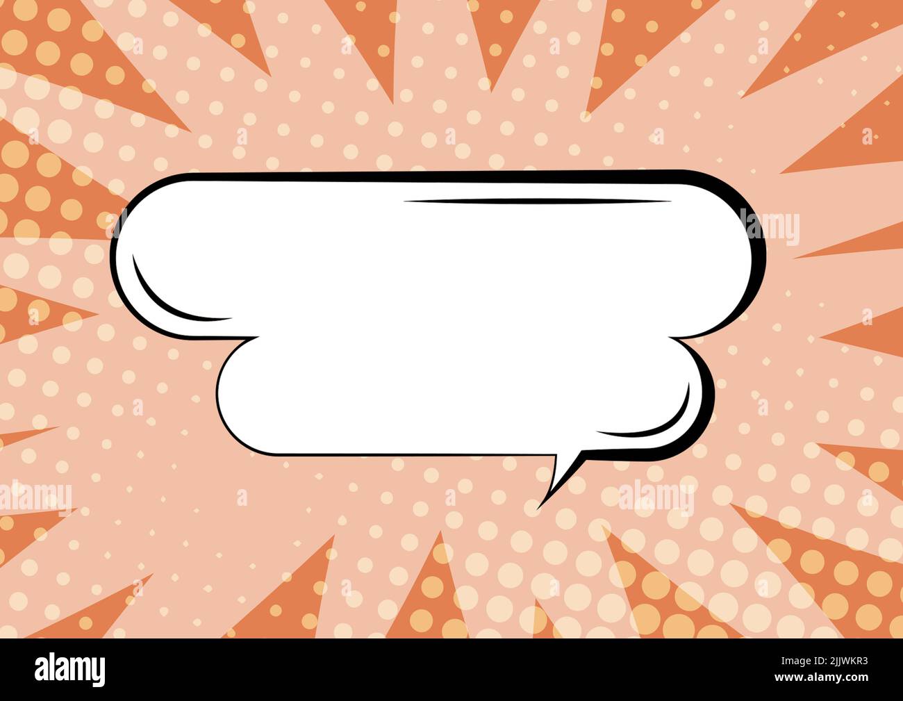 Oval Blank Chat Box With Colorful Striped Background Design ... image.