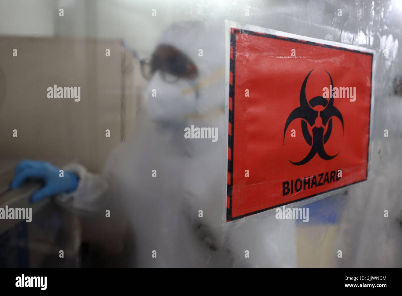 Chennai, Tamil Nadu, India. 28th July, 2022. Health workers wearing