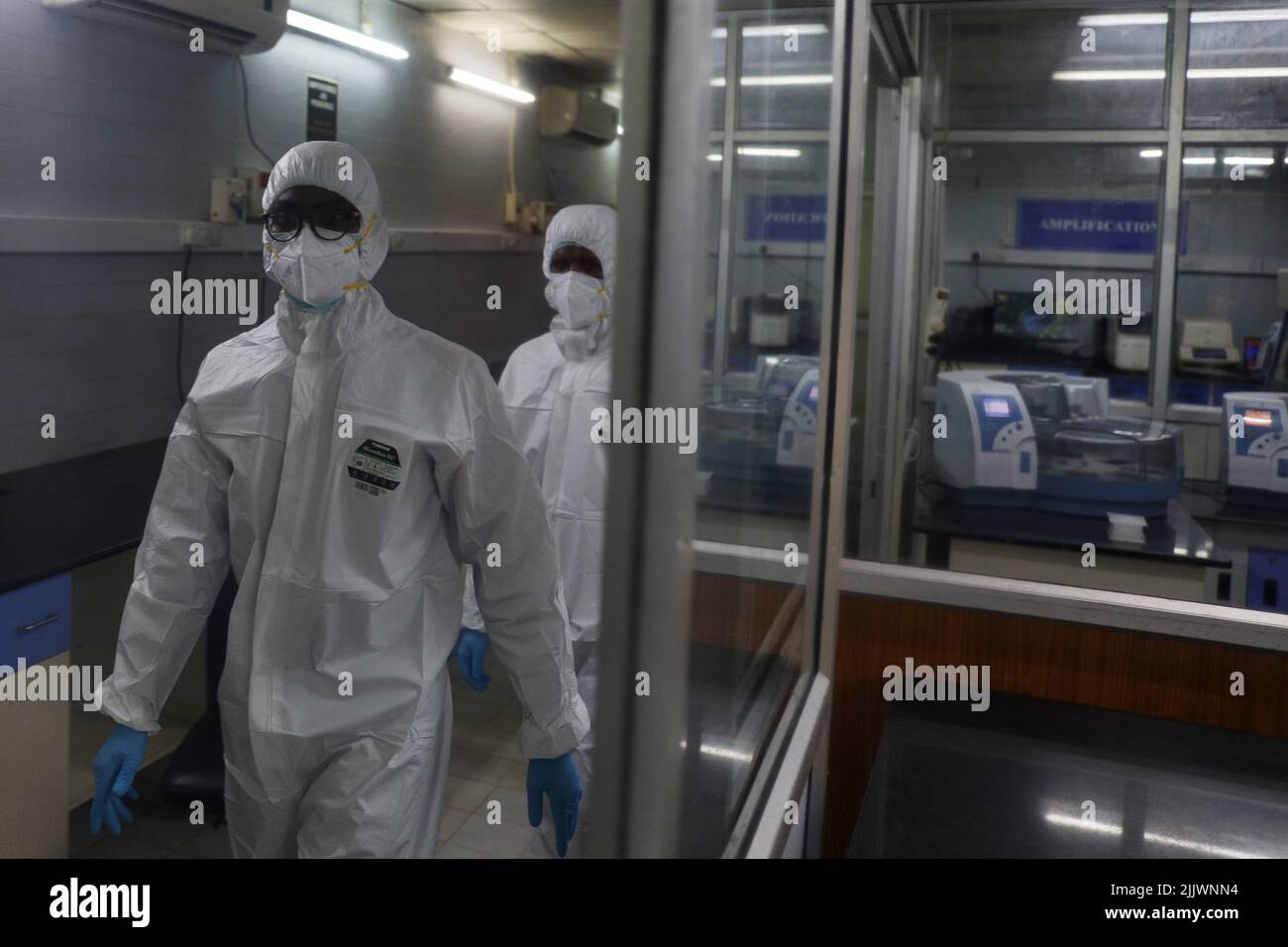 Chennai, Tamil Nadu, India. 28th July, 2022. Health workers wearing