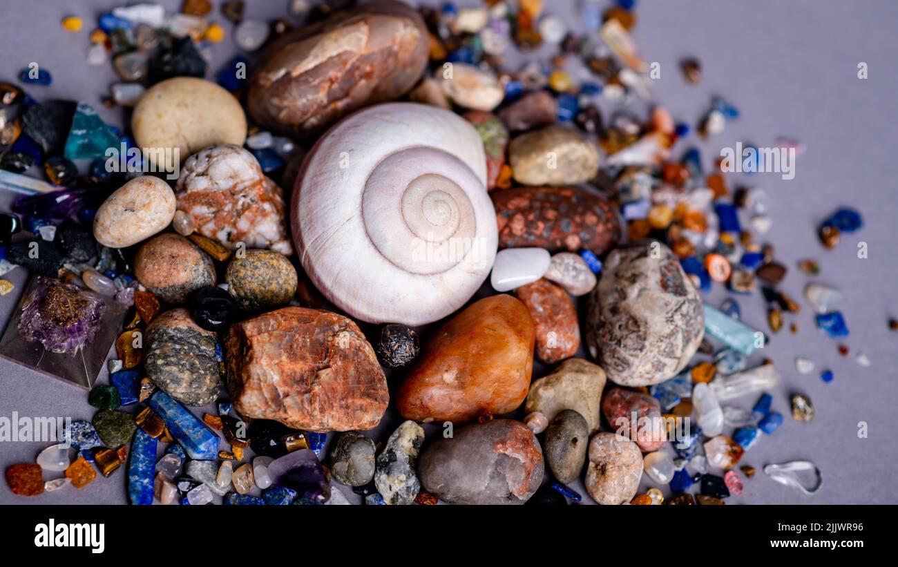 Colorful sea pebbles hi-res stock photography and images - Alamy