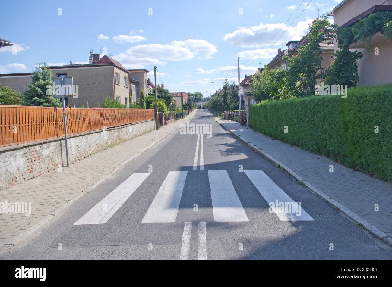 Pedestrian crossing on the road Stock Photo - Alamy