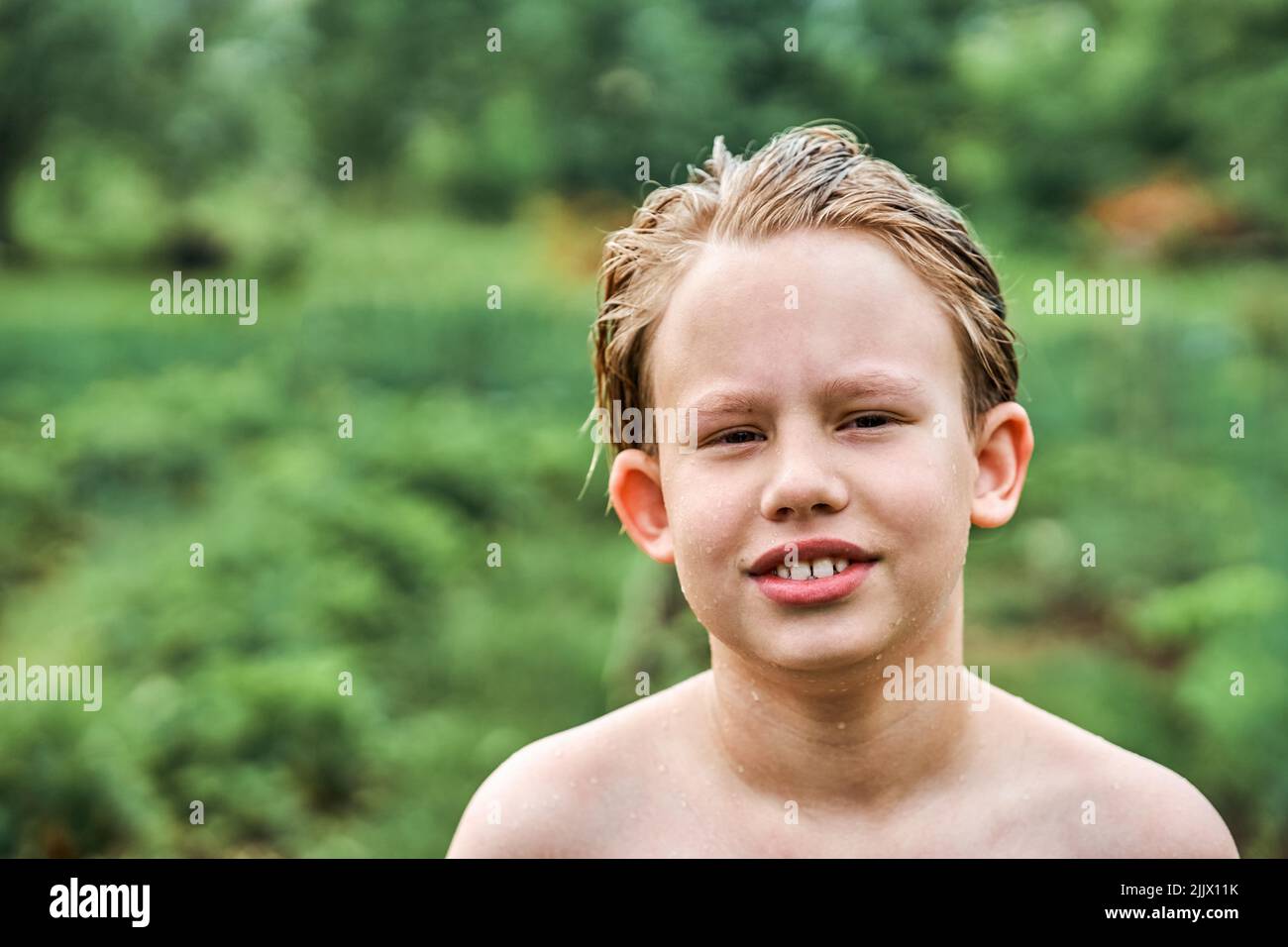 1. "Sandy blond hair boy" - stock photo - wide 8