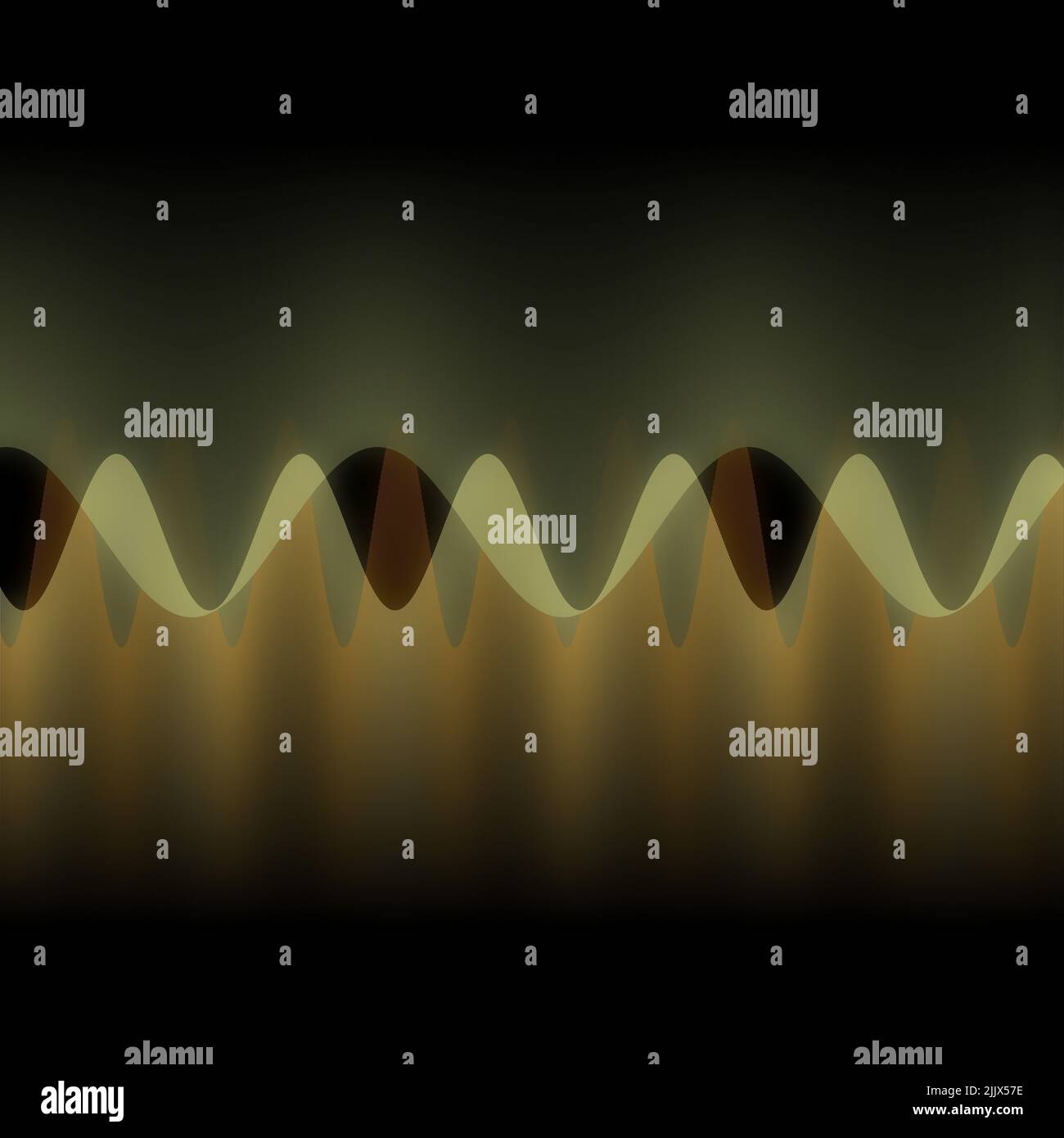 Illustration of multiple waves oscillating or overlapping by many small ...