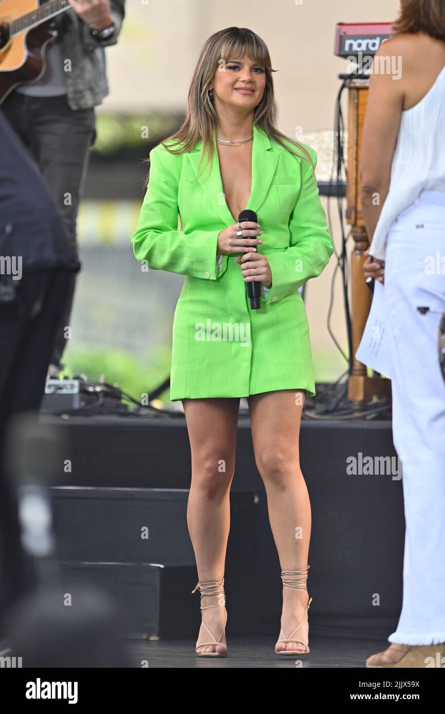 Maren Morris performs on NBC&rsquo;s &ldquo;Today&rdquo; at Rockefeller Plaza on July 28