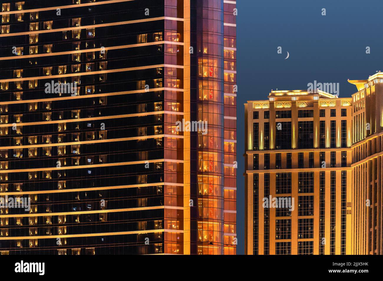 shot of residential building at night in Las Vegas Stock Photo Alamy