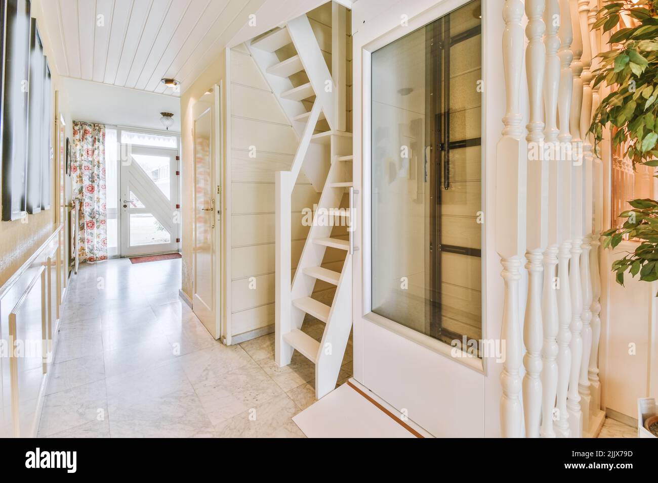 Photo inspiration: Gallery Detail: Interior Of A House With Stairs To An Upper Floor