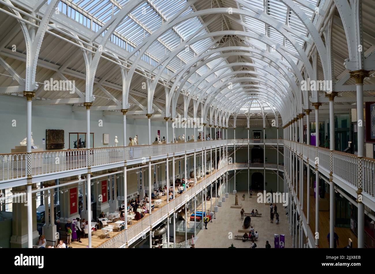 national museum of scotland edinburgh royal mile scotland in summer 2022 UK Stock Photo