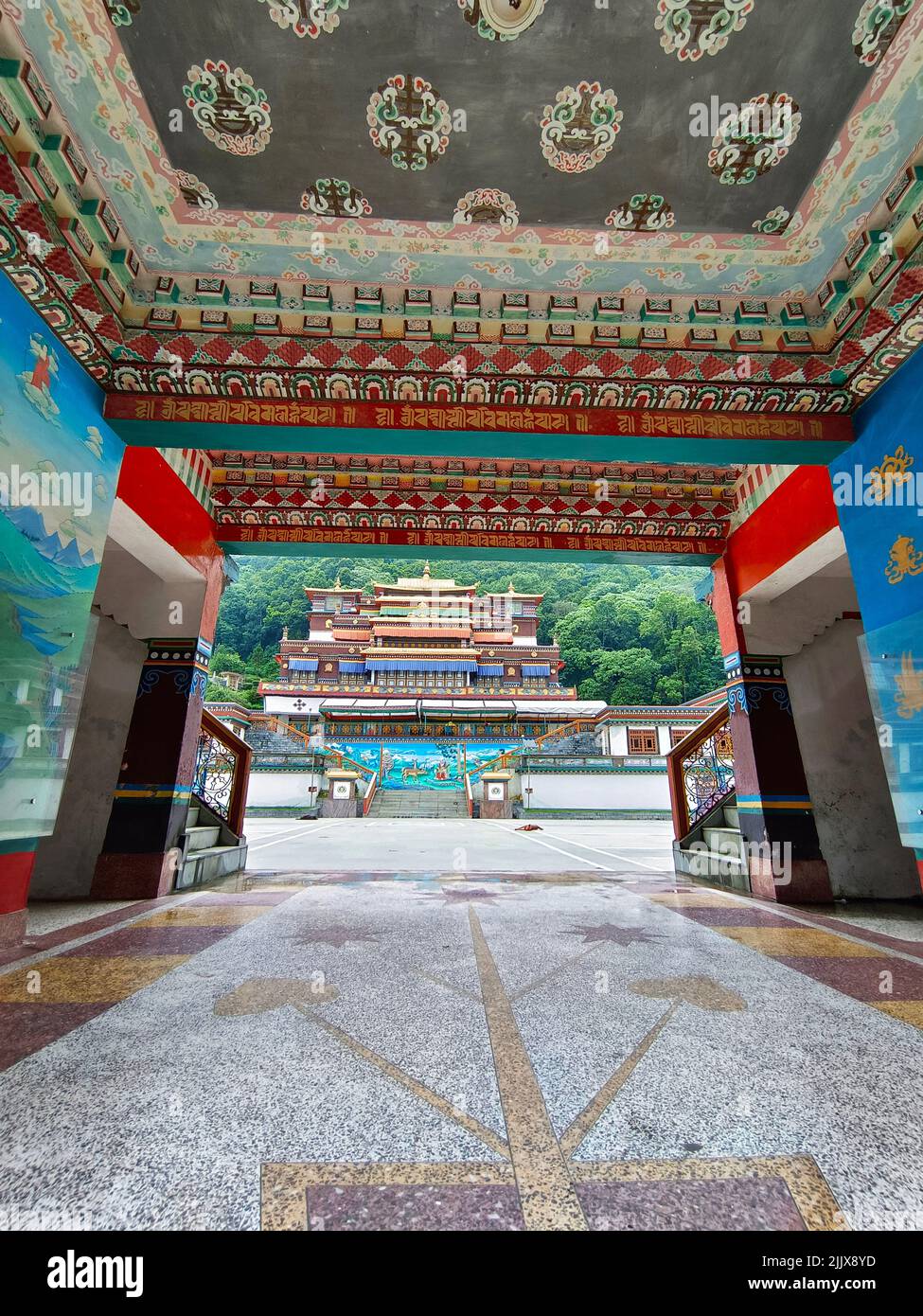 17 June 2022, Gangtok, Sikkim, Ranka (Lingdum or Pal Zurmang Kagyud), Golden Temple, Monastery in Gangtok. Stock Photo