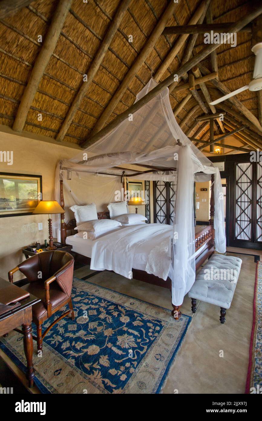 Royal Malewane Safari interior, South Africa Stock Photo