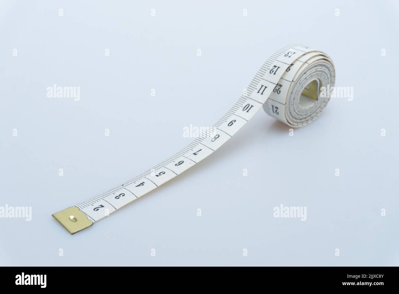 Part of an open centimeter tape-measure Stock Photo - Alamy