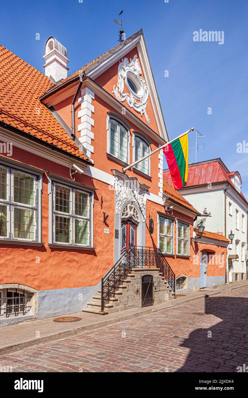 The Lithuanian Embassy in Tallinn the capital city of Estonia Stock Photo